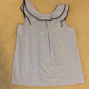 J Crew ruffled shirt
